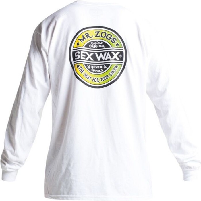 2024 Mr Zogs Sex Wax Fade Long Sleeve T-Shirt SW-SWTLSTF - White